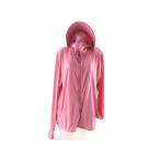  Rush Guard козырек палец дыра есть UV cut застежка-молния защита имеется женский купальный костюм большой размер 3L розовый 