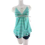  женский купальный костюм 3 позиций комплект Denim окантовка покрытие выше body type покрытие 11 номер L зеленый 