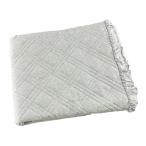 ラグ 綿100％ 天竺ニット 床暖房 ホットカーペットカバーOK 2畳 185x185cm フェザーグレー