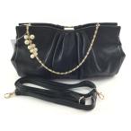  камыш . вечерняя сумочка 2WAY плечо шнурок длина . черный 