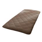 ショッピング敷布団 ボリューム敷布団 体圧分散プロファイル ウレタン入り ダニクリーン シングル 幅100x210cm 厚み9cm ココアブラウン
