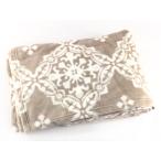 羽毛布団の上に掛ける毛布 シングル 200x200cm グレージュ 冬