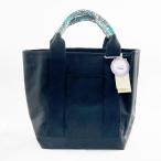 キャンバストートバッグ jou jou lier ジュジュリエ 柄ハンドル ブラック