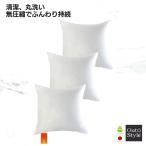 ヌードクッション クッション中身 45×45 洗える 背当て 日本製 FT わた 高反発 圧縮せずに出荷 お得 3個セット