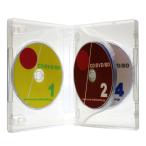 DVDケース トールケース 4枚収納 クリア 27mm厚Mロック 10個