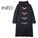 [ ширина плеча 44cm][ Vintage ]INED Ined melt n материалы фиксация капот полупальто "даффл коут" размер 2 черный [ Shonan склад ]US мужской бренд б/у одежда,"INED-001"