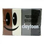 MODELING CLAY(mote кольцо k Ray ) claytoon(k Ray цветный ) цвет масло глина 4 цвет комплект ( нейтральный ) 1Pound 3 шт. комплект 