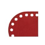 INAZUMA イナズマ 太糸用編み底 (約)21×8cm・穴φ6mm (2)赤 KBS-2108L