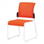 藤沢工業(TOKIO)　ミーティングチェア　MCR-2 オレンジ