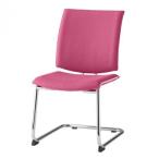 藤沢工業(TOKIO)　ミーティングチェア　FMP-2F-S ピンクローズ(ヌノ)