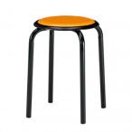 藤沢工業(TOKIO)　スツール　M-24T オレンジ　10脚入