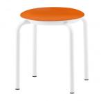 藤沢工業(TOKIO)　スツール　JBM-36TL-S マンダリンオレンジ(レザー)　5脚入