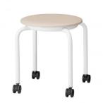 藤沢工業(TOKIO)　スツール　JBM-C36TL-S ライトベージュ(レザー)　5脚入