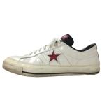 CONVERSE ONE STAR J コンバース ワンスター レザー ホワイト レッド 日本製 白 赤 27cm  US 8.5