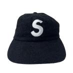 ショッピングシュプリーム SUPREME シュプリーム Terry S Logo 6-Panel Cap Wool Black 黒 キャップ 帽子 Free