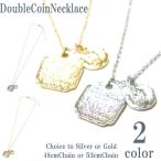 Yahoo! Yahoo!ショッピング(ヤフー ショッピング)ネックレス メンズ メンズネックレス レディースネックレス ロゴモチーフダブルコインネックレス お兄系  メンズ アクセサリー シンプル ペアネックレス