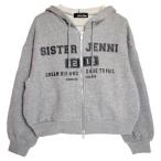 40%OFFセール SALE シスタージェニィ 子ども服 SISTER JENNI ショート丈ダブルZIPパーカー グレー メール便不可 24秋冬 シスタージェニー