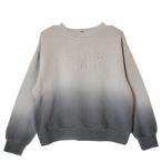 40%OFFセール SALE シスタージェニィ 子ども服 130cm-160cm SISTER JENNI エンボスロゴグラデトレーナー グレー 130cmのみメール便OK 24秋冬 シスタージェニー