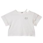 35%OFFセール SALE シスタージェニィ 子ども服 半袖Tシャツ 130cm-160cm SISTER JENNI そでチュール切替ネックあき短丈T オフホワイト メール便OK 25春夏