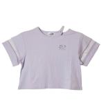 35%OFFセール SALE シスタージェニィ 子ども服 半袖Tシャツ 130cm-160cm SISTER JENNI そでチュール切替ネックあき短丈T ラベンダー メール便OK 25春夏