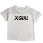 50%OFF セール X-GIRL STAGES エックスガールステージス  90-140cm 異素材シースルー半袖Tシャツ オフホワイト メール便OK  春夏 XGIRL キッズ ベビー服 SALE