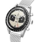 【正規品・新品】 YEMAイエマ ラリーグラフ　パンダ　 アイボリー ／ ブラック　YMHF1580-BM メンズ腕時計