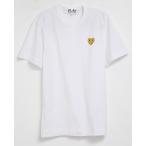 COMME des GARCONS Tシャツ COMME des GARCONS AZ-T216 PLAY メンズ プレイ 男性用 半袖 ワンポイント ハート WHITE×GOLD