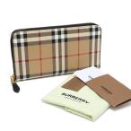 美品 バーバリー ラウンドファスナー長財布 80580161 バーバリーチェック ジップアラウンドウォレット BURBERRY