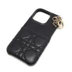  Dior reti Dior iPhone 16 Pro кейс kana -juS6032ONMJ черный овчина смартфон кейс iPhone кейс Dior