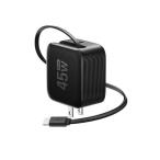 EFA-45WCHARGER2-B-JP eko поток EcoFlow RAPID 45W GaN быстрое зарядное устройство USB-C кабель встроенный черный 