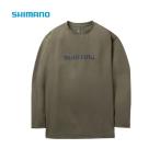 シマノ シャツ SH-022Z ドライロゴTシャツ ロングスリーブ カーキ SHIMANO