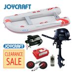 ジョイクラフト レッドキャップ333+トーハツ3.5馬力船外機 SSセット 5人乗り JRC-333 予備検査付【2025シーズンクリアランスセール】
