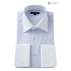 ワイシャツ メンズ 長袖 ビジネスシャツ Yシャツ カッターシャツ ダブルカフス ワイドカラー プレミアムコットン クレリック オックスフォード おしゃれ