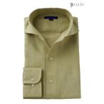 ワイシャツ メンズ 長袖 カッターシャツ yシャツ ビジネスシャツ カジュアルシャツ ワイドカラー イタリアンカラーシャツ リネンシャツ 麻 おしゃれ