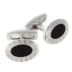 カフリンクス カフスボタン サイモンカーター  イギリス製 楕円形 SIMON CATER ALLEGRO onyx オジエ ozie