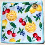 ショッピングフェイラー フェイラー ハンカチ ラフルッタ 25cm×25cm ペールブルー　青 フェイラージャパン LA FRUTTA