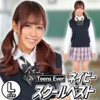 ベスト 制服 学生服 スクールベスト 高校 女子高生 Teens Ever 女子高 OL クーラー対策/ ティーンズエバー ベスト ネイビー Lサイズ  (A-1662_838142)