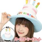 かぶりもん バースデーケーキハット /誕生日ケーキ コスプレ かぶりもの なりきり ハロウィン 仮装 マラソン イベント (C-0808_890331)