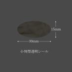 “ネコポス可能” 透明ラベル N-9533（15×30） 小判型