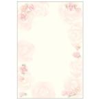 “ゆうパケット対象” 洋柄用紙 和ごころ はがきサイズ ロージー 4-1300 1冊
