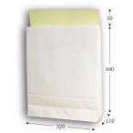 * бесплатная доставка / прямая поставка ~ N пакет для курьерской доставки L белый одноцветный лента есть 320×110×400 ( ширина 320 высота 400 вставка 110 Velo 50 бумага качество одна сторона глянец 120g/m2) 600 листов 