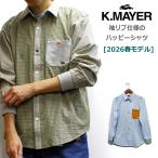新作！KRIFF MAYER クリフメイヤー 袖リブ仕様ハッピーシャツ（長袖シャツ スナップボタン 配色柄 アメカジ アウトドア 男女兼用）2026年春モデル No.2536301