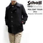 ショッピングピーコート Schott PEACOAT 753US (ショット メルトンピーコート24オンス セミタイトシルエットバージョン753US）