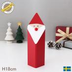 クリスマス 置物　ラッセントレー Larssons Tra 木製 トムテ 角型 Mサイズ 18cm　北欧 インテリア 木製 オブジェ 雑貨