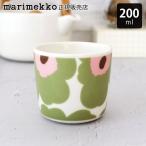 ショッピングマリメッコ ラテマグ 単品　マリメッコ ウニッコ Unikkoコーヒーカップ ハンドルなし ライトグリーン×ライトピンク