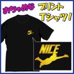 ナイスキャッチ(NICE) Ｔシャツ（野球編）　おちゃめＴシャツです。デザイン確定後から発送まで1週間前後。送料無料！（メール便発送）