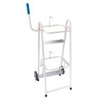 ショッピングバッグインバッグ バッグインボックススタンド 車輪付き 2段 組立式 18L/20L用 アドブルー バッテリー補充液 洗剤 クーラント 収納 移し替え