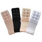 ブラジャー 延長ホック 調整ホック 4色組 3段2ホック