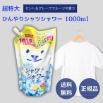 ひんやりシャツシャワー ミント&グレープフルーツの香り 詰め替え 超特大 1000ml 2個セット 制汗剤 制汗 デオドラント剤 冷感 スプレー ときわ商会