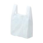 【100枚】ハッピーバッグ SSサイズ（白） ブロック付き レジ袋 安い ビニール袋 ポリ袋 エンボス加工 手提げ袋　100枚入
